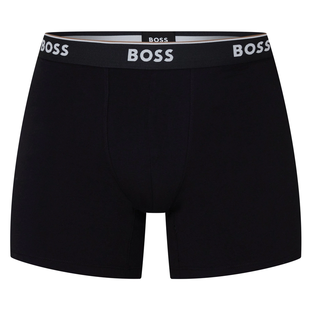 Hugo Boss 3 Pack Boxer Shorts - Blk/Wht/Gry 999